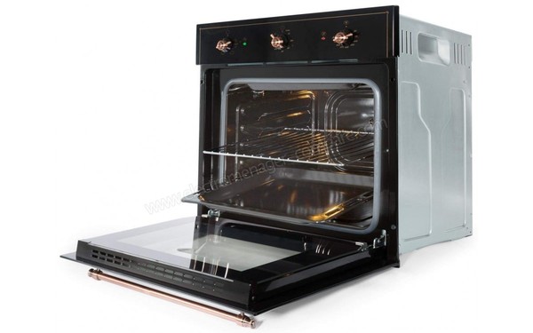 KLARSTEIN Vilhelmine Noir - Vue 3/4 droite &agrave; porte ouverte