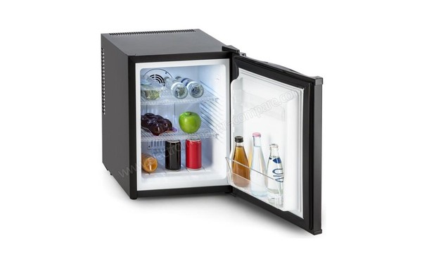 KLARSTEIN Happy Hour 32 L Noir - Vue 3/4 gauche avec porte ouverte