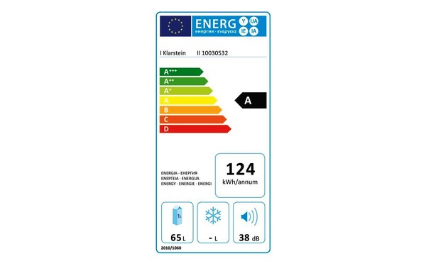 KLARSTEIN Beerbauch Noir - &Eacute;tiquette &eacute;nergie
