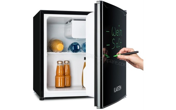 KLARSTEIN Spitzbergen Aca Noir - Vue 3/4 gauche porte ouverte