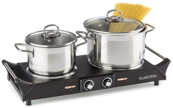 KLARSTEIN Cookorama IR 2100 Noir - Vue 3/4 gauche 2