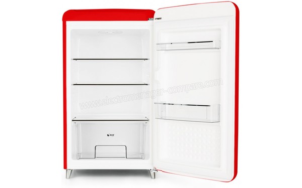 KLARSTEIN PopArt-Bar Rouge - Vue de l'int&eacute;rieur vide