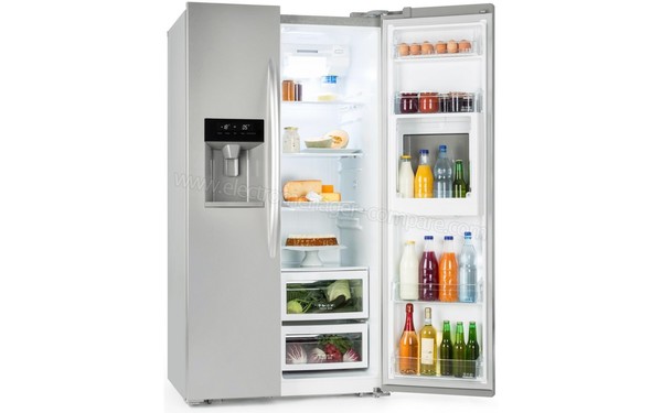 KLARSTEIN Grand Host XXL Argent - Vue 3/4 gauche porte ouverte