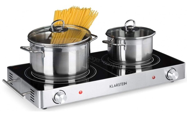 KLARSTEIN VariCook Duo Argent - Vue 3/4 gauche