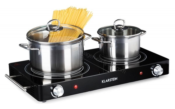 KLARSTEIN VariCook Duo Noir - Vue 3/4 gauche