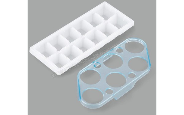 KLARSTEIN Coolzone 120 Eco Blanc - Bac &agrave; oeufs et bac &agrave; gla&ccedil;ons