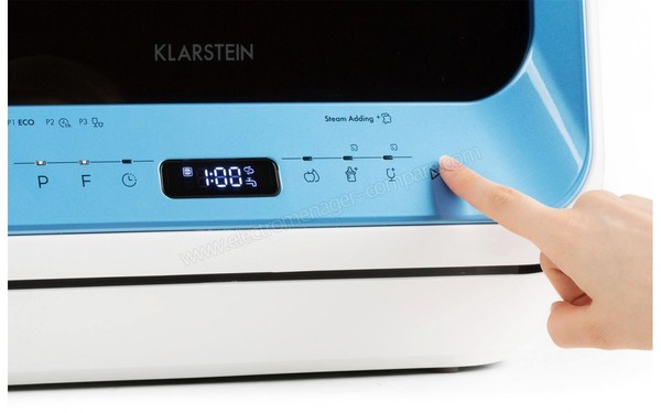 KLARSTEIN Amazonia Mini Bleu et Blanc - Panneau de commandes