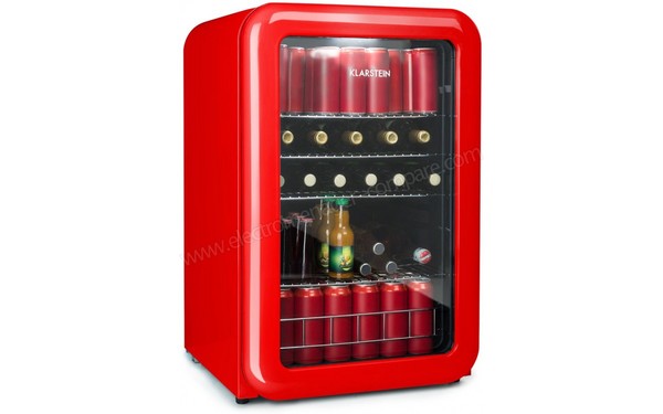 KLARSTEIN PopLife 115 litres Rouge - Vue 3/4 gauche