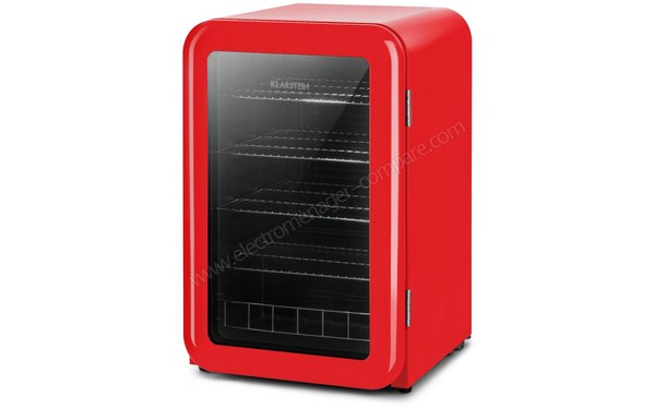 KLARSTEIN PopLife 115 litres Rouge - Vue 3/4 droite
