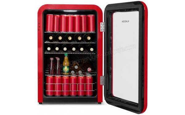 KLARSTEIN PopLife 115 litres Rouge - Vue de l'int&eacute;rieur