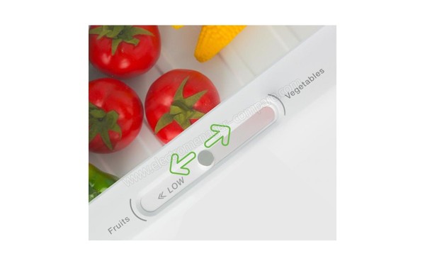 KLARSTEIN Height Cool XXL - R&eacute;glage de l'humidit&eacute; du bac &agrave; l&eacute;gumes