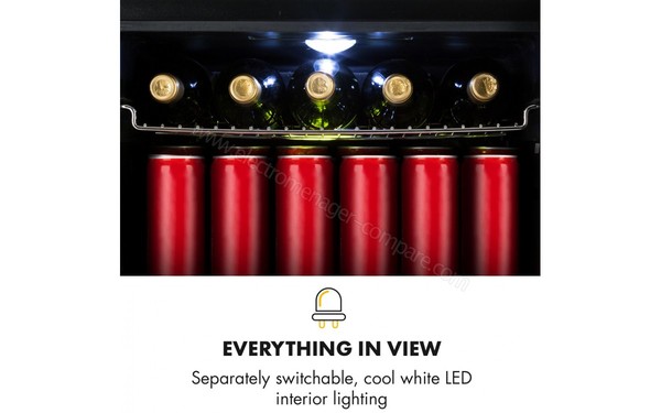 KLARSTEIN Beersafe L Onyx Noir - Eclairage int&eacute;rieur