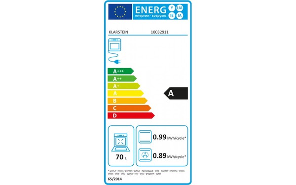 KLARSTEIN Luminance Nova - &Eacute;tiquette &eacute;nergie