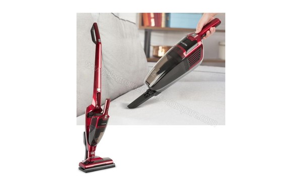 KLARSTEIN TurboHybrid Rouge - Vue de l'aspirateur 2 en 1
