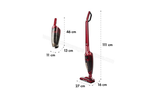 KLARSTEIN TurboHybrid Rouge - Dimensions