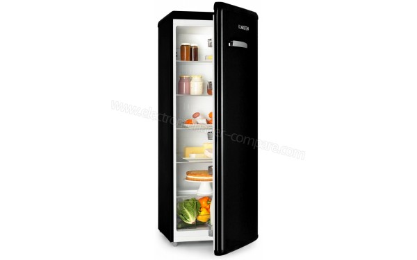 KLARSTEIN Irene XL Noir - Vue 3/4 gauche porte ouverte
