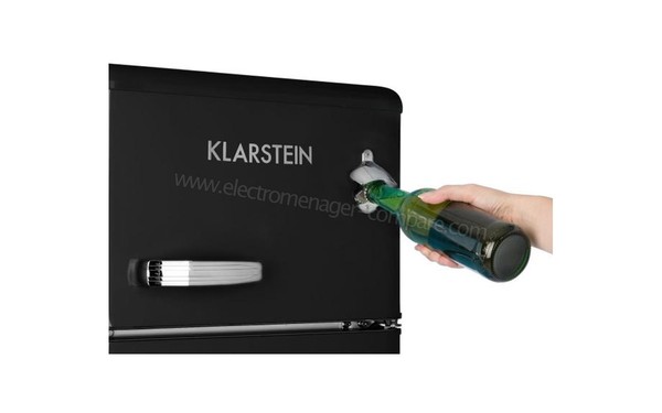 KLARSTEIN Irene Noir - Vue du d&eacute;capsulateur