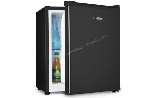 KLARSTEIN Silent Cool Noir - Vue 3/4 gauche avec porte ouverte