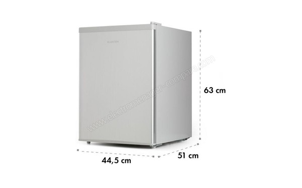 KLARSTEIN Cool Kid Gris - Vue des dimensions