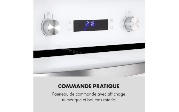 KLARSTEIN Gusteau blanc - Panneau de commandes