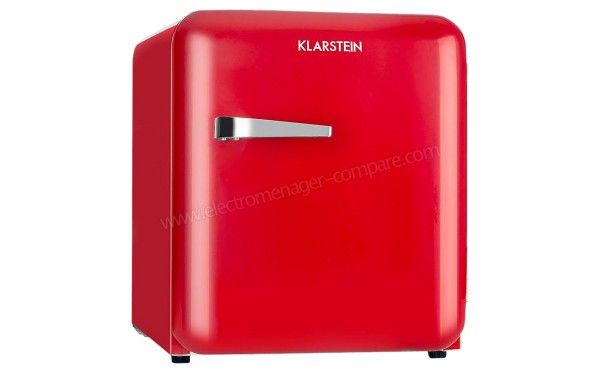 KLARSTEIN Audrey Mini 48 L Rouge Classe A+ - Vue 3/4 gauche