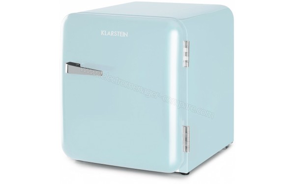 KLARSTEIN Audrey Mini 48 L Bleu Classe A+ - Vue 3/4 droite