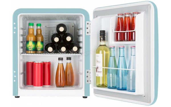 KLARSTEIN Audrey Mini 48 L Bleu Classe A+ - Vue de l'int&eacute;rieur