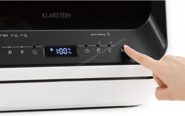 KLARSTEIN Amazonia Mini Noir et Blanc - Panneau de commandes