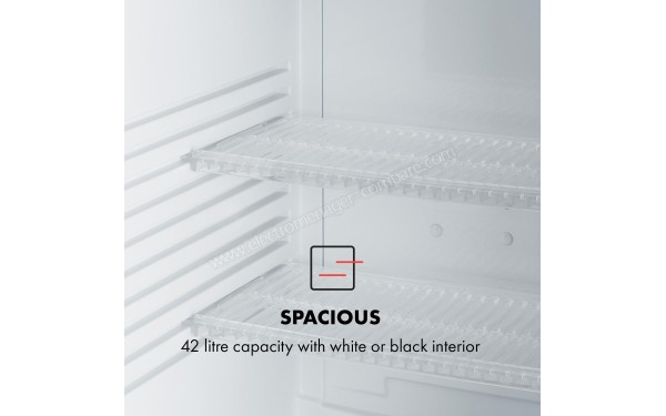 KLARSTEIN Brooklyn 42 L Noir et Blanc - Vue de l'int&eacute;rieur