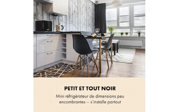 KLARSTEIN Frosty 10 L Noir Porte Pleine - Mise en situation