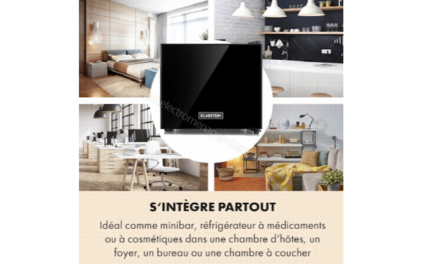 KLARSTEIN Frosty 10 L Noir Porte Pleine - Mise en situation