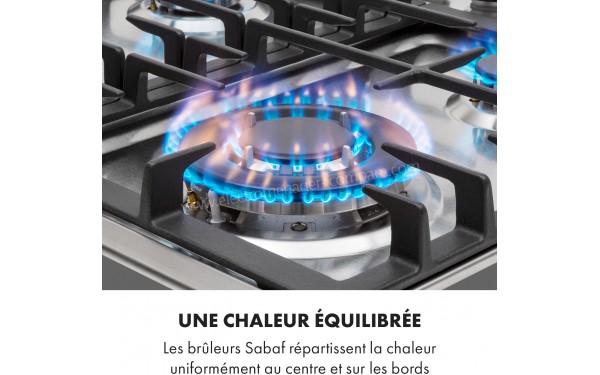 KLARSTEIN Ignito 4 argent - Zoom sur un br&ucirc;leur