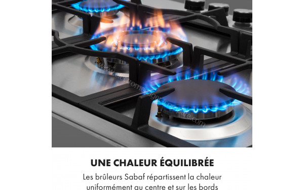 KLARSTEIN Ignito 5 Argent - Zoom sur les foyers &agrave; gaz