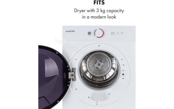 KLARSTEIN Jet Set Blanc - Vue de l'int&eacute;rieur