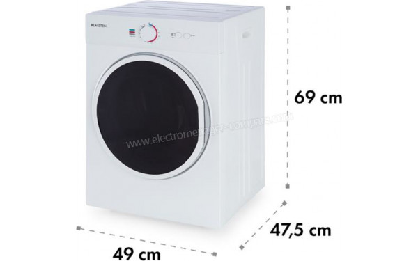 KLARSTEIN Jet Set Blanc - Dimensions