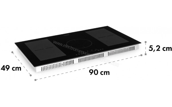 KLARSTEIN Delicatessa 90 Flex Noir 7000W - Sch&eacute;ma technique
