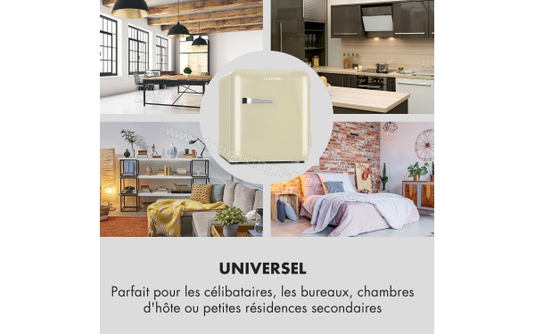 KLARSTEIN Audrey Mini 48 L Cr&egrave;me Classe A+ - Mise en situation