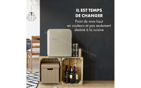 KLARSTEIN Audrey Mini 48 L Cr&egrave;me Classe A+