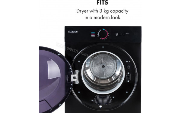 KLARSTEIN Jet Set Noir - Vue de l'int&eacute;rieur