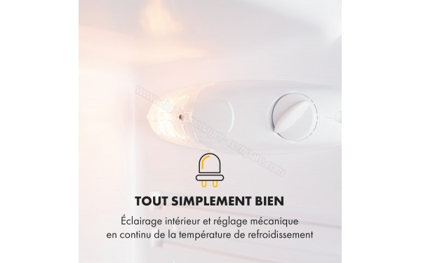 KLARSTEIN Cool Cousin Noir 2019 - Eclairage int&eacute;rieur et r&eacute;glage m&eacute;canique