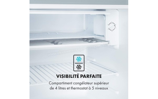 KLARSTEIN Delaware Gris Argent 2019 - Vue du compartiment freezer