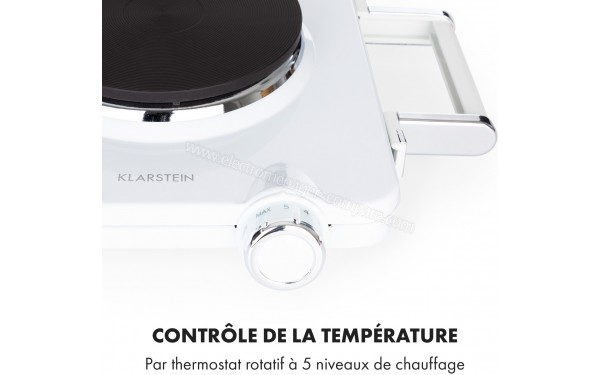 KLARSTEIN Cookorama blanc - Panneau de commandes