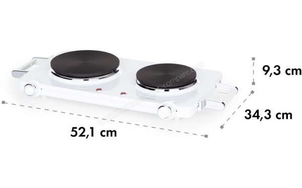 KLARSTEIN Cookorama blanc - Sch&eacute;ma technique