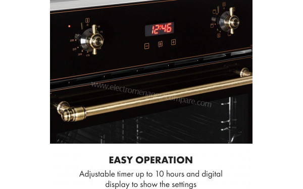 KLARSTEIN Elizabeth Noir - Panneau de commandes