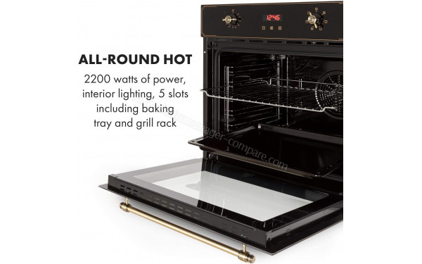 KLARSTEIN Elizabeth Noir - Vue de l'int&eacute;rieur