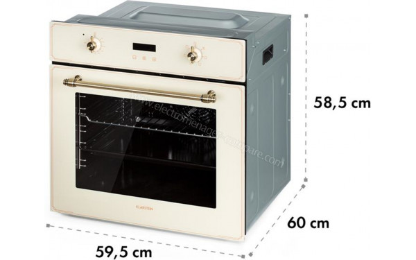 KLARSTEIN Elizabeth Cr&egrave;me - Sch&eacute;ma technique