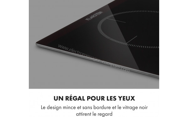 KLARSTEIN Kochheld - Design verre noir