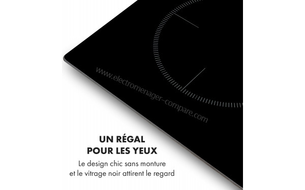 KLARSTEIN Kochheld 4 - Surface en verre noir