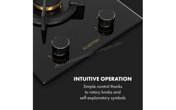 KLARSTEIN Goldflame 2 Noir - Panneau de commandes