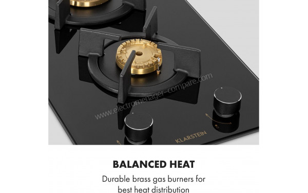 KLARSTEIN Goldflame 2 Noir - Zoom sur un foyer au gaz